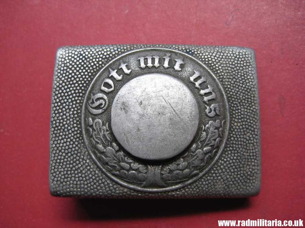 & WW2 German Police BELT BUCKLE made of aluminum, maker: CTD Christian Theodor DICKE. - Image 2