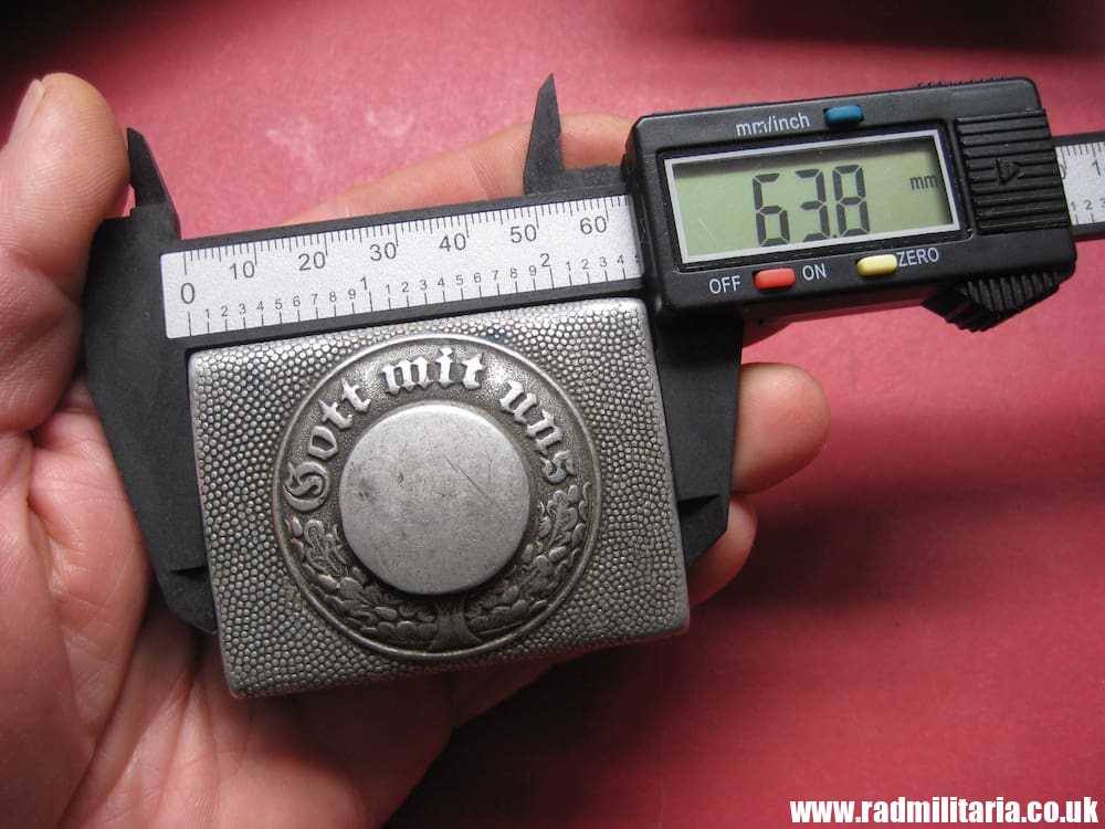 & WW2 German Police BELT BUCKLE made of aluminum, maker: CTD Christian Theodor DICKE. - Image 12