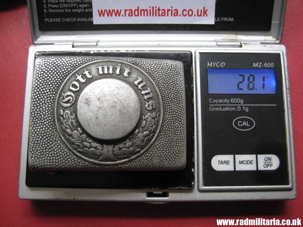 & WW2 German Police BELT BUCKLE made of aluminum, maker: CTD Christian Theodor DICKE. - Image 14