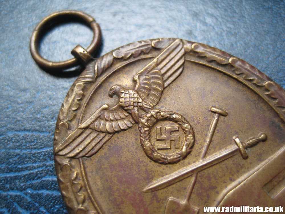 & WW2 German WESTWALL Medal DEUTSCHES SCHUTZWALL-EHRENZEICH genuine. - Image 7