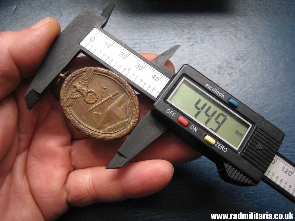 & WW2 German WESTWALL Medal DEUTSCHES SCHUTZWALL-EHRENZEICH genuine. - Image 12