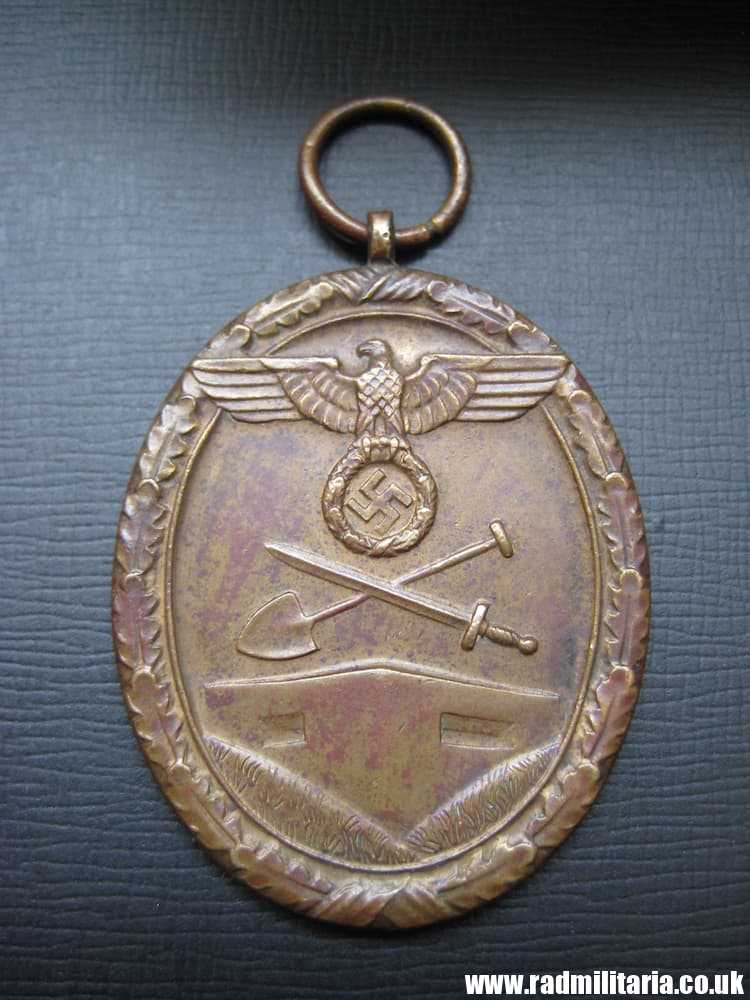 & WW2 German WESTWALL Medal DEUTSCHES SCHUTZWALL-EHRENZEICH genuine. - Image 13