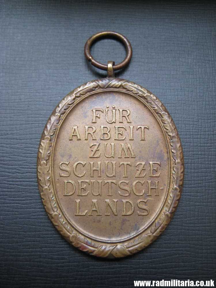 & WW2 German WESTWALL Medal DEUTSCHES SCHUTZWALL-EHRENZEICH genuine. - Image 14