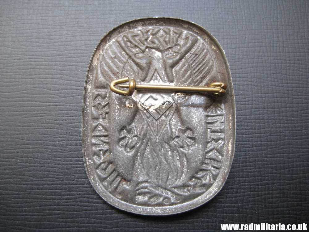 & German Hitler Youth HJ TINNIE BADGE Deutsches Jugendfest 1935 - genuine ! - Image 3