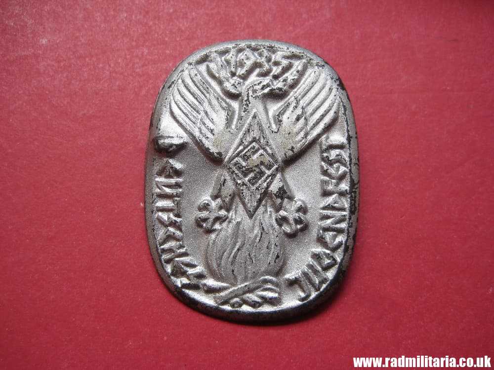 & German Hitler Youth HJ TINNIE BADGE Deutsches Jugendfest 1935 - genuine ! - Image 8
