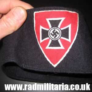 & WW2 original German Veteran's ARMBAND & BADGE superb condition !! NS RKB.