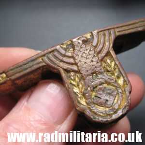 & WW2 German BRASS HANDLE with EAGLE. marked: Ges. Gesch. 3rd REICH