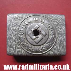 & WW2 original German Police BELT BUCKLE with a hole - aluminum.