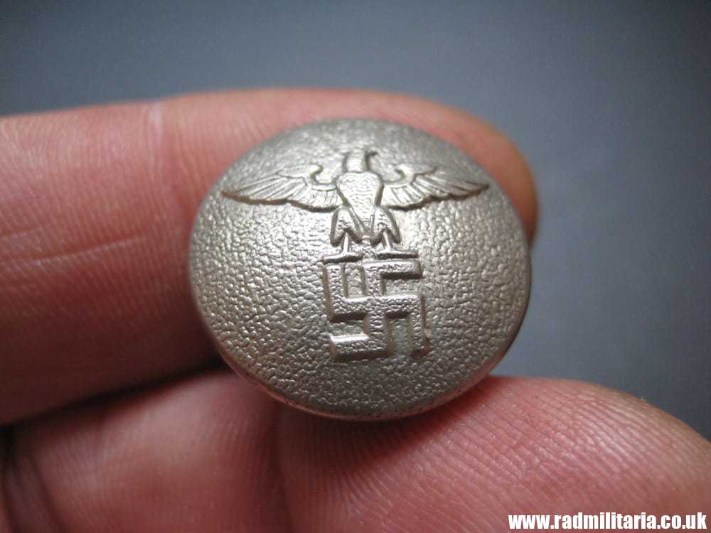 & WW2 German NSDAP BUTTONS with eagle - A PAIR, good condition - BELT HANGERS. - Image 10
