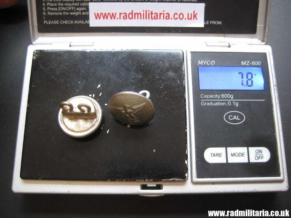 & WW2 German NSDAP BUTTONS with eagle - A PAIR, good condition - BELT HANGERS. - Image 17