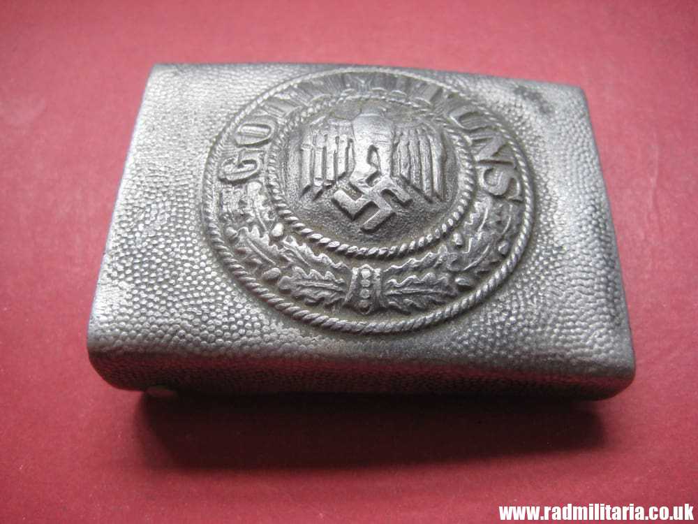 & WW2 German WEHRMACHT BELT BUCKLE made of aluminum, 100% Genuine !! - Image 6