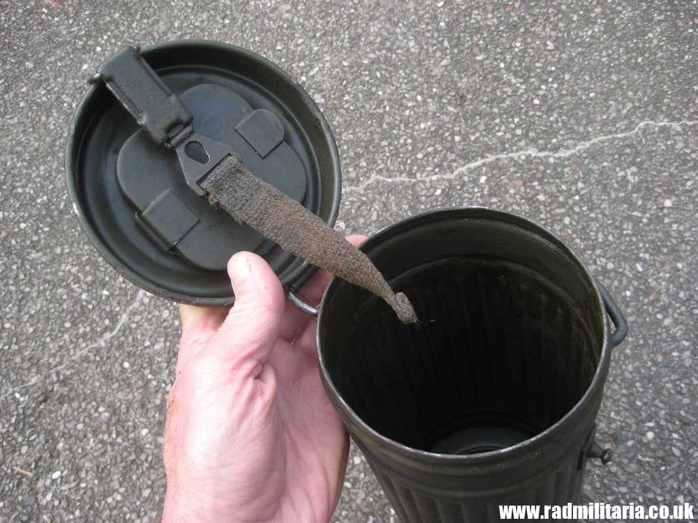 & WW2 German GAS MASK CANISTER - 100% Genuine !! - Image 14