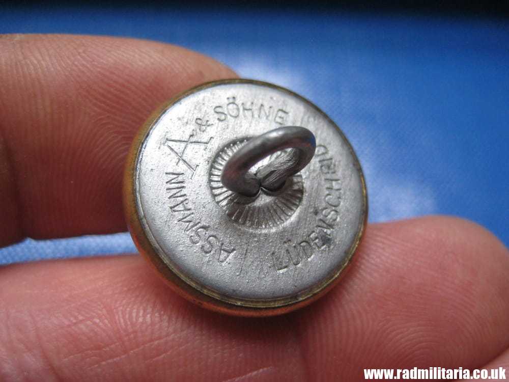 & WW2 original German diplomatic BUTTON marked: "ASSMANN & SOHNE Ludenscheid" - good condition. RARE !!! - Image 4