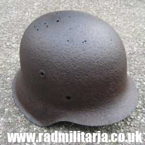 & original WW2 German HELMET - battlefield relic, metal detecting find - poor condition.