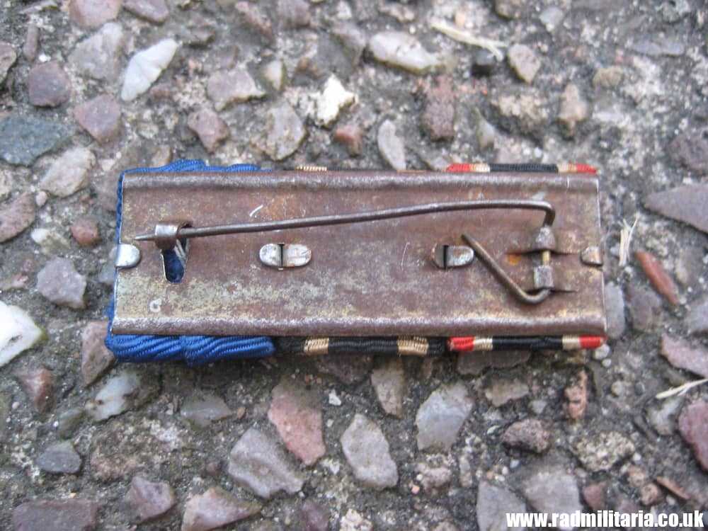 & WW2 The small BARS of German MEDALS with 3 ribbons - genuine - Image 3