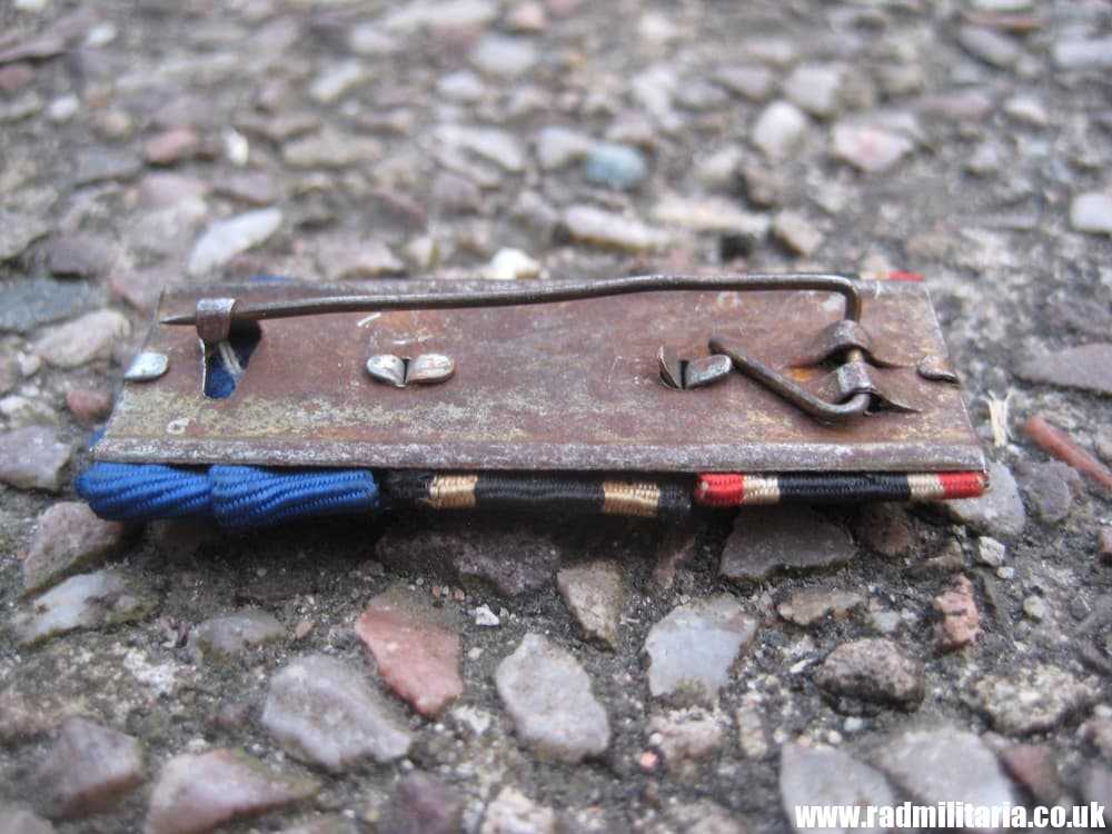 & WW2 The small BARS of German MEDALS with 3 ribbons - genuine - Image 4