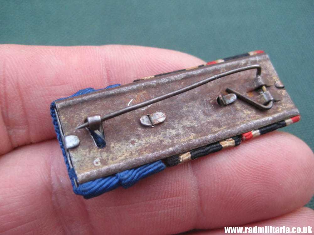 & WW2 The small BARS of German MEDALS with 3 ribbons - genuine - Image 7