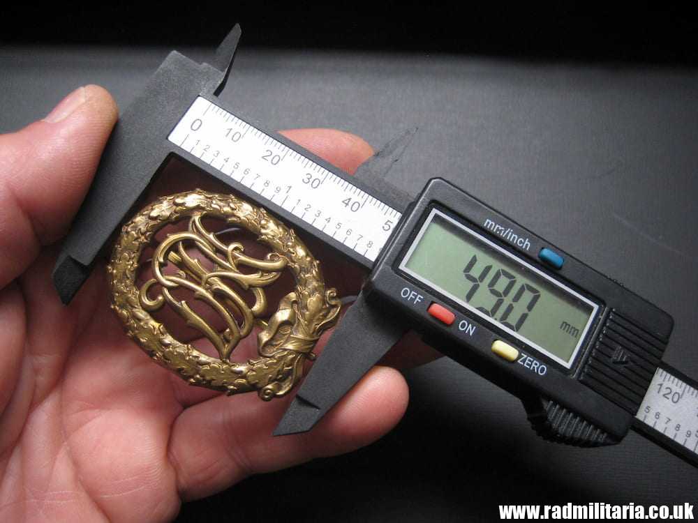 & WW2 German DRA (Sport) BADGE, maker: Eugen Marcus HOFJUWELIER Berlin - v. good condition. - Image 11