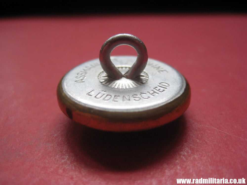 & WW2 original German diplomatic BUTTON marked: "ASSMANN & SOHNE Ludenscheid" - good condition. RARE !! - Image 5
