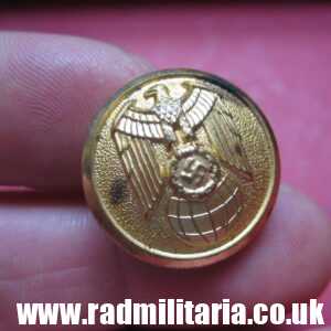 & WW2 original German diplomatic BUTTON marked: "ASSMANN & SOHNE Ludenscheid" - good condition. RARE !!