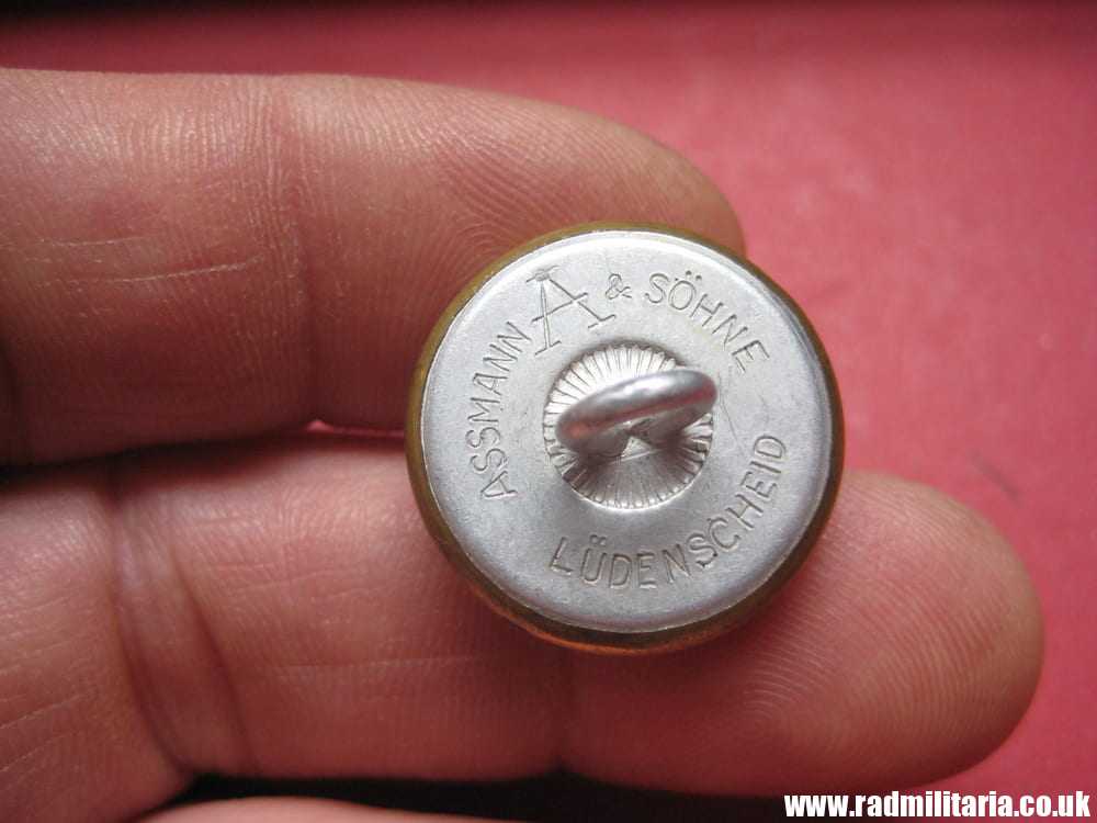 & WW2 original German diplomatic BUTTON marked: "ASSMANN & SOHNE Ludenscheid" - good condition. RARE !! - Image 11