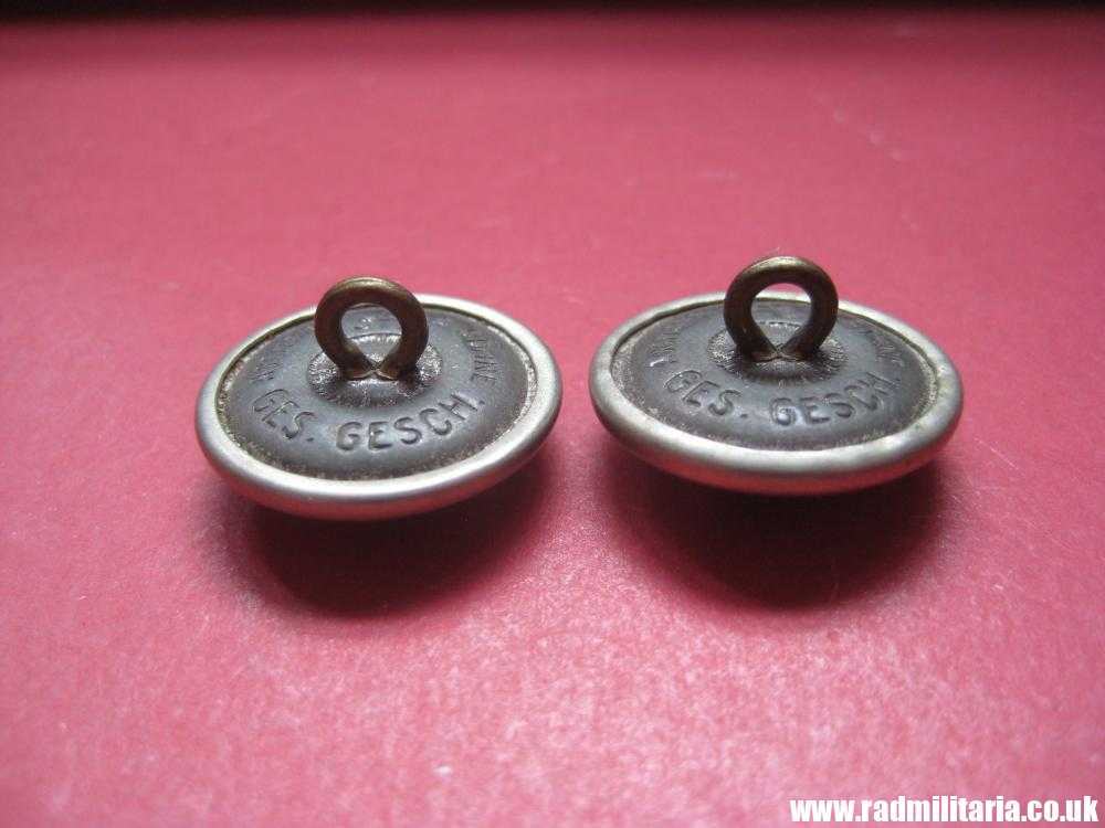 & WW2 PAIR of German NSDAP BUTTONS with eagle, RZM marks: "Assmann & Sohne GES. GESCH" - genuine. - Image 7