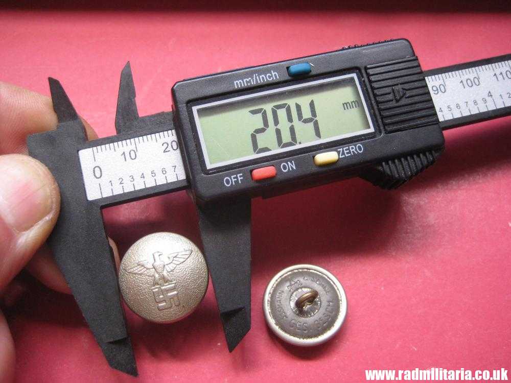 & WW2 PAIR of German NSDAP BUTTONS with eagle, RZM marks: "Assmann & Sohne GES. GESCH" - genuine. - Image 16