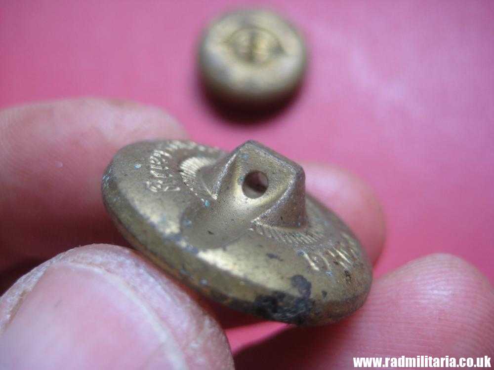 & WW2 German KRIEGSMARINE Glass BUTTONS - SET of 2, different patterns & makers 1942 - Image 9