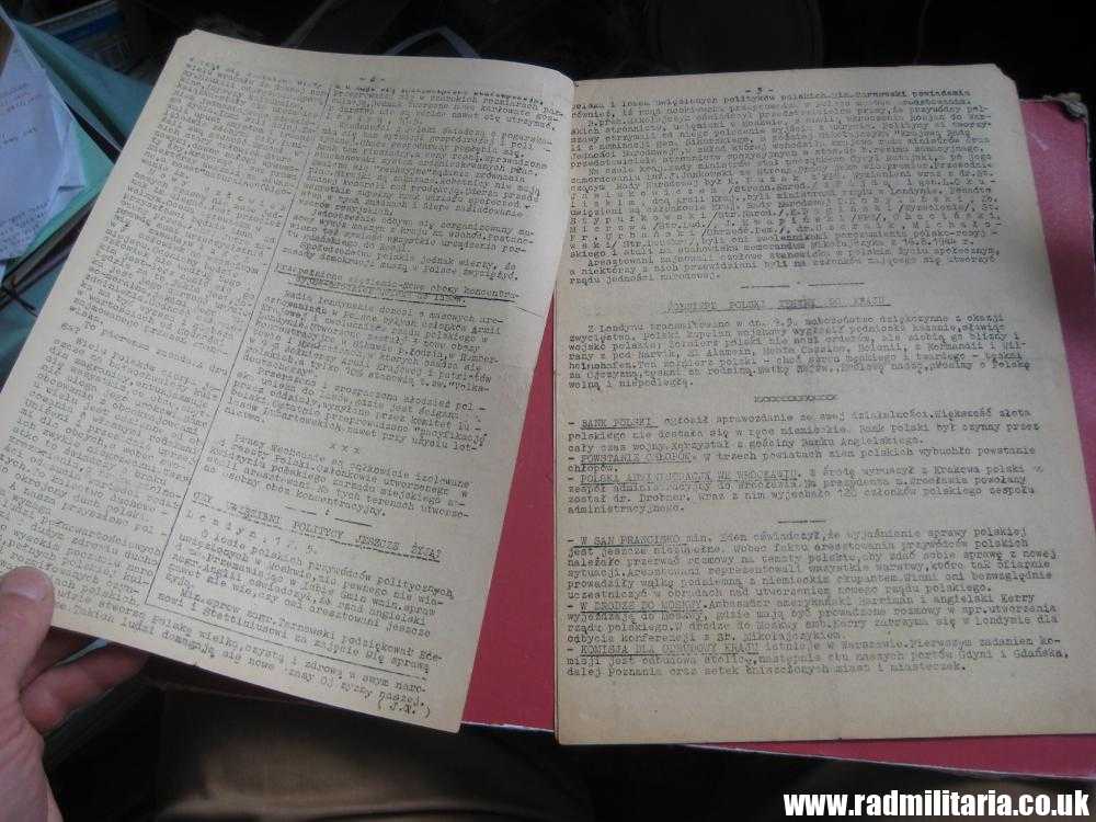 & WW2 original LEAFLET printed in Concentration Camp Dachau -12.5.1945 GLOS POLSKI - Image 7