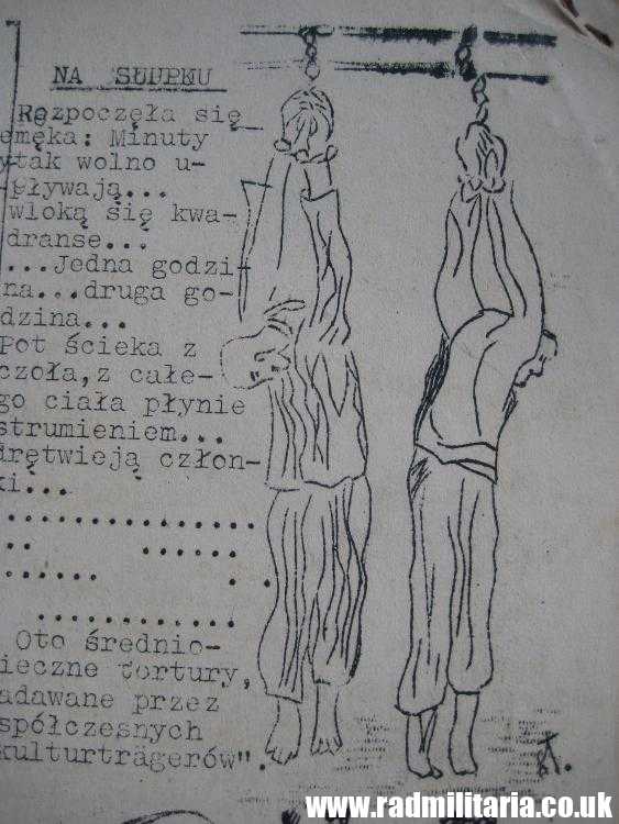 & WW2 original LEAFLET printed in Concentration Camp Dachau -12.5.1945 GLOS POLSKI - Image 12