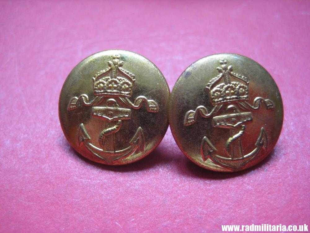& WW1 original German KAISERLICHE MARINE gilded BUTTONS, maker: A&S - SET of 2. - Image 11