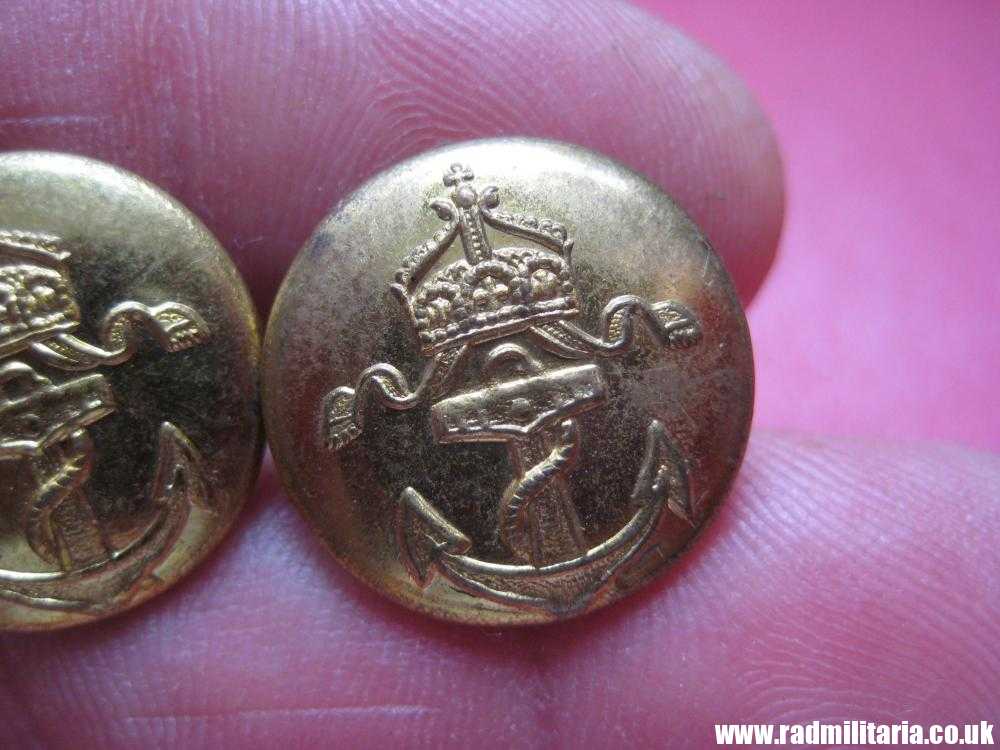 & WW1 original German KAISERLICHE MARINE gilded BUTTONS, maker: A&S - SET of 2. - Image 5
