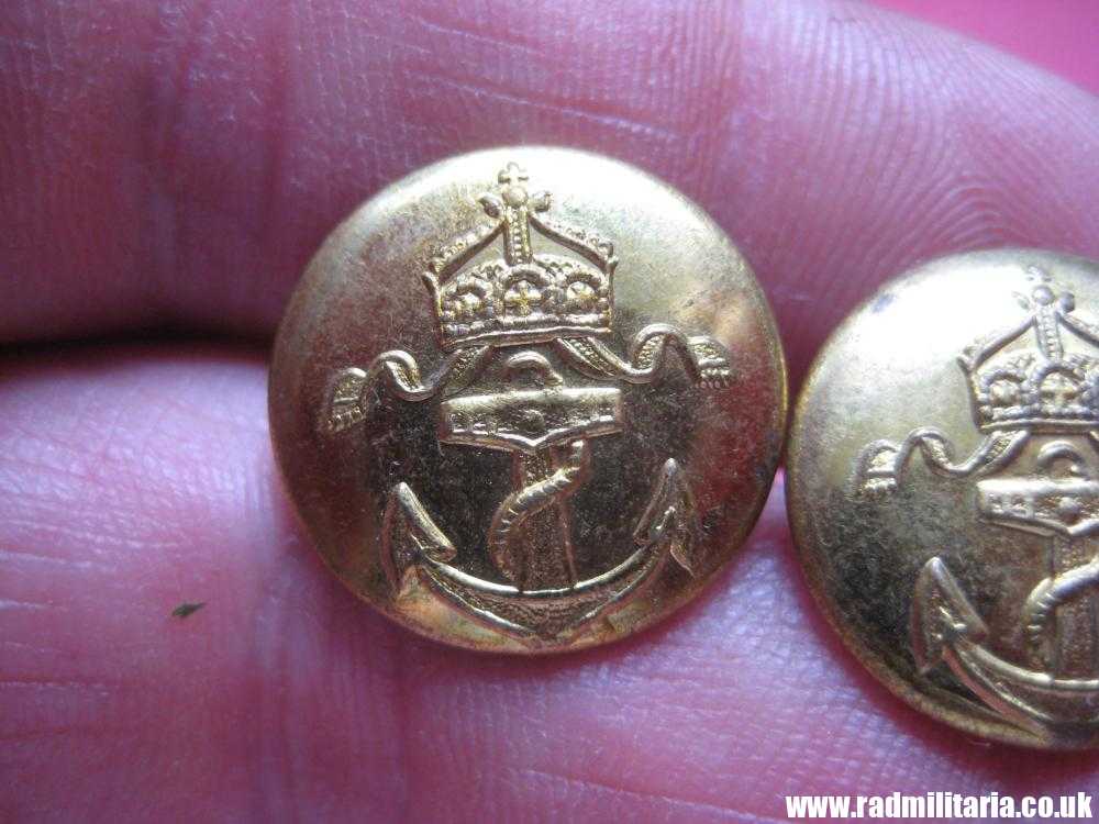 & WW1 original German KAISERLICHE MARINE gilded BUTTONS, maker: A&S - SET of 2. - Image 6
