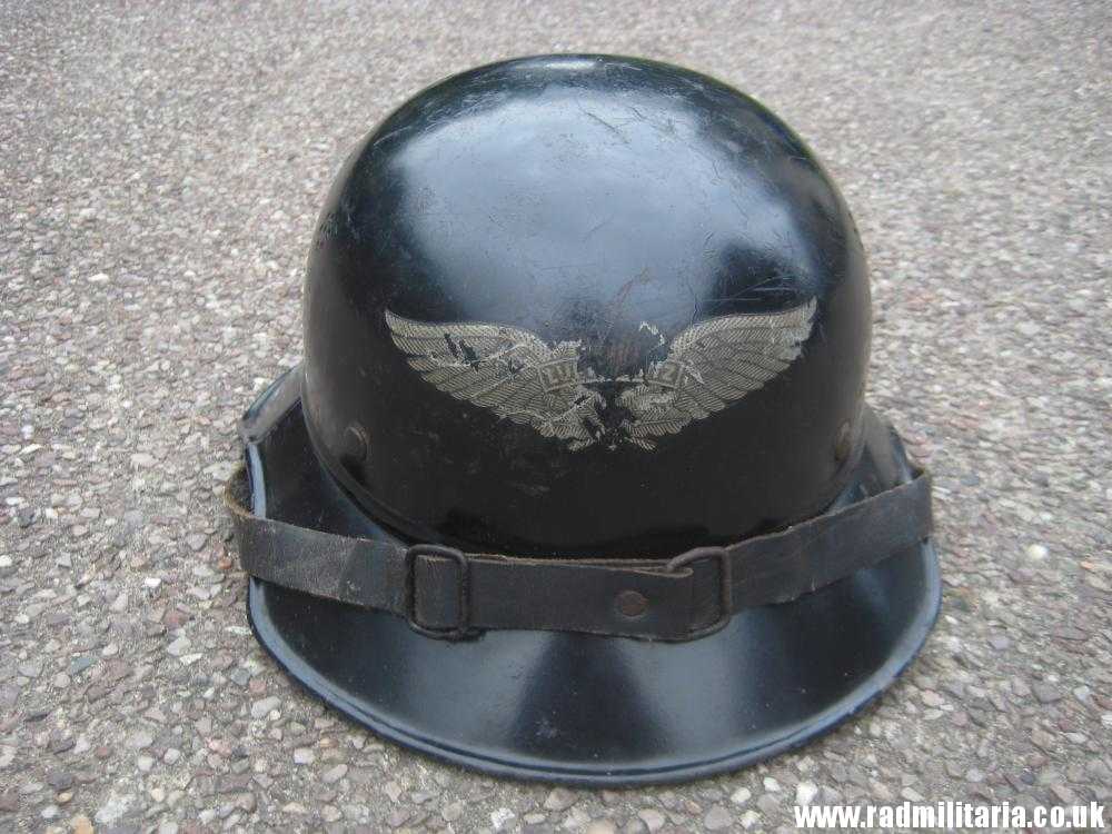& original WW2 German steel helmet LUFTSCHUTZ "Gladiator" HELMET with liner. - Image 23