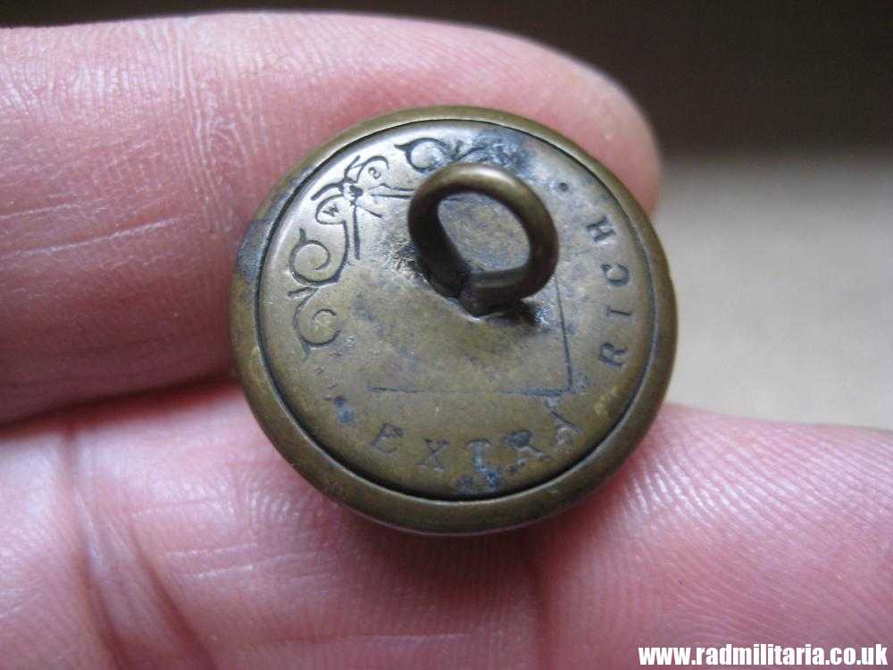 & WW1 Ottoman Army brass MILITARY BUTTON, Turkish tunic button - marked: "W.S. EXTRA RICH" - Image 5