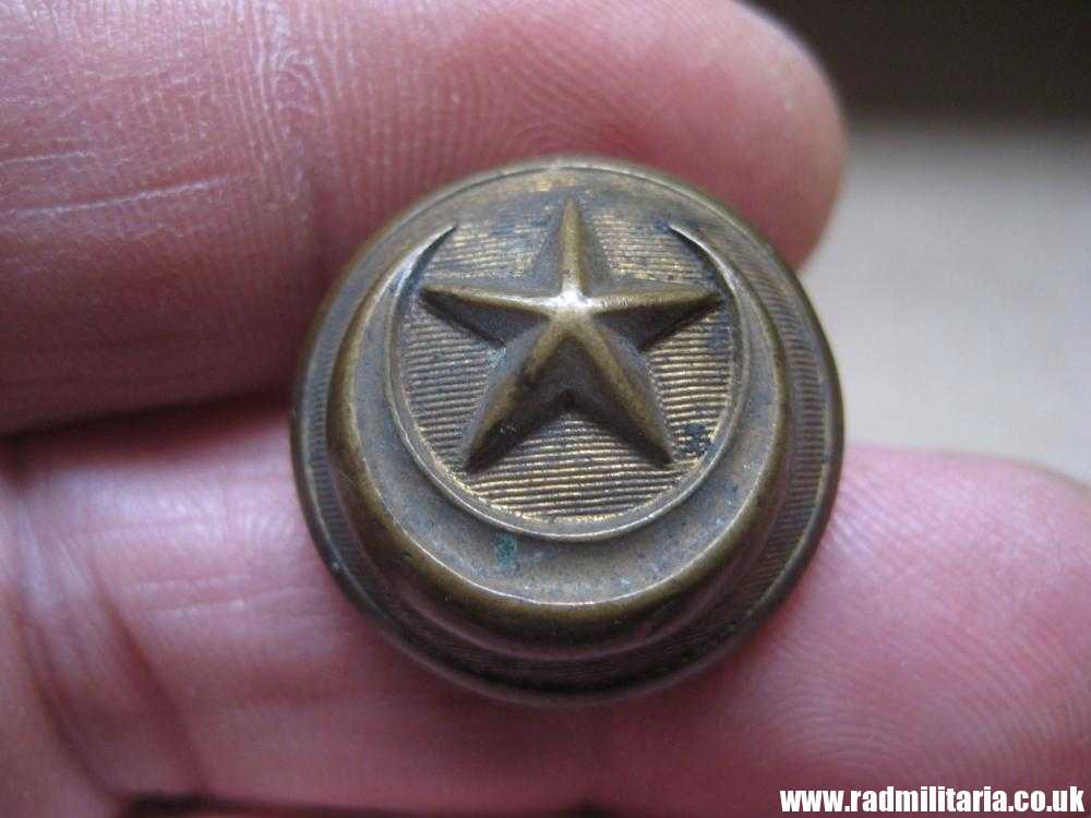& WW1 Ottoman Army brass MILITARY BUTTON, Turkish tunic button - marked: "W.S. EXTRA RICH" - Image 6