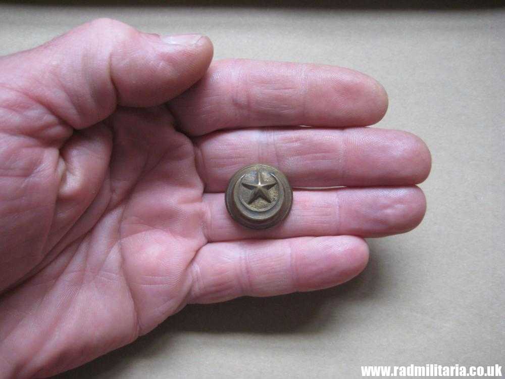 & WW1 Ottoman Army brass MILITARY BUTTON, Turkish tunic button - marked: "W.S. EXTRA RICH" - Image 7
