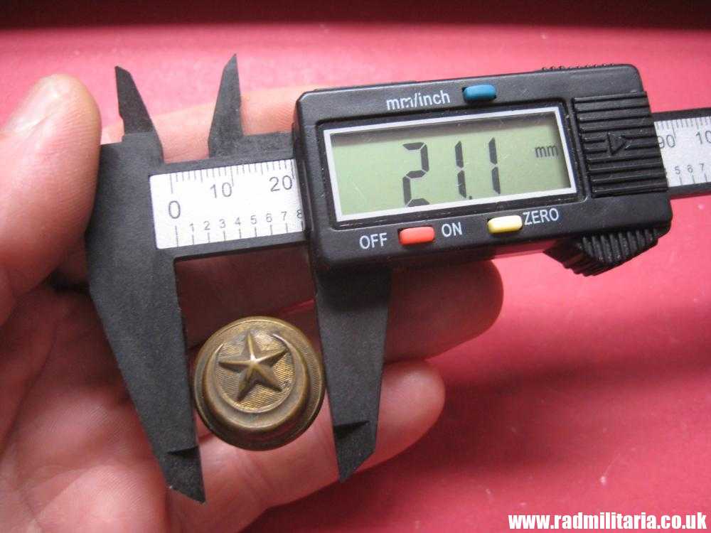 & WW1 Ottoman Army brass MILITARY BUTTON, Turkish tunic button - marked: "W.S. EXTRA RICH" - Image 8