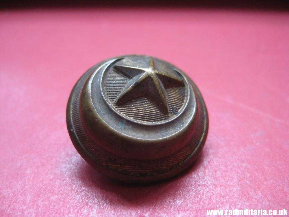 & WW1 Ottoman Army brass MILITARY BUTTON, Turkish tunic button - marked: "W.S. EXTRA RICH" - Image 14