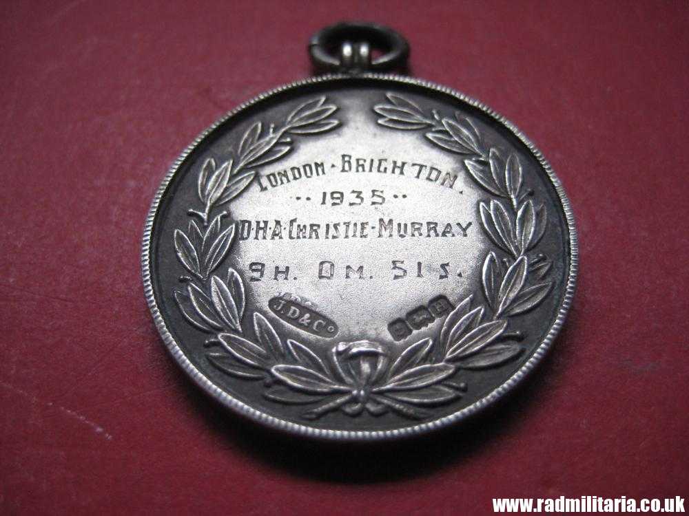 & old British MEDAL with swastika - 1935 Surrey Walking Club, solid silver. - Image 13