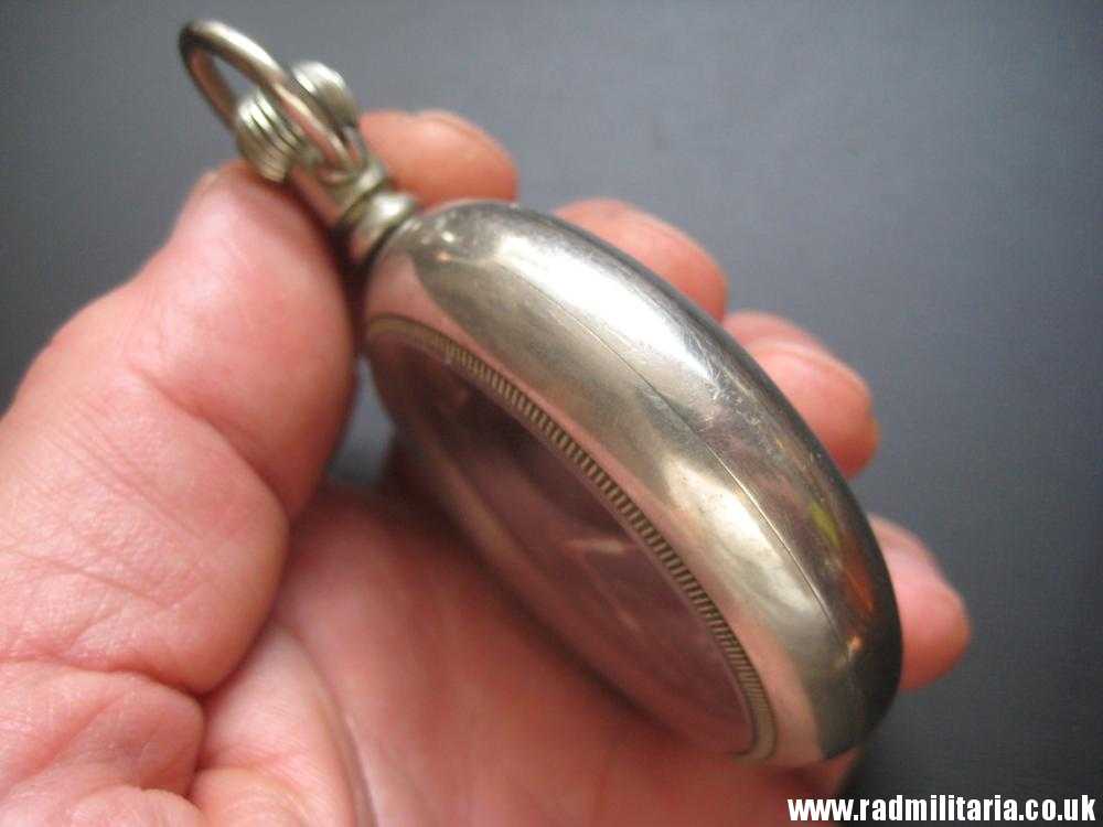 & WW1 British military POCKET WATCH chronometer movement with fusee, good working order: ELGIN U.S.A. /I\ 79016R - genuine !! - Image 11