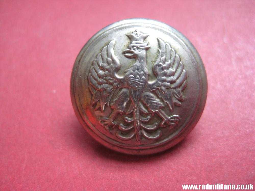 & WW2 genuine Polish Army tunic BUTTON with EAGLE - by Henderson Jerusalem VERY RARE !!! - Image 2
