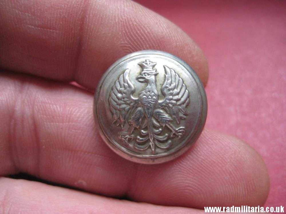 & WW2 genuine Polish Army tunic BUTTON with EAGLE - by Henderson Jerusalem VERY RARE !!! - Image 4