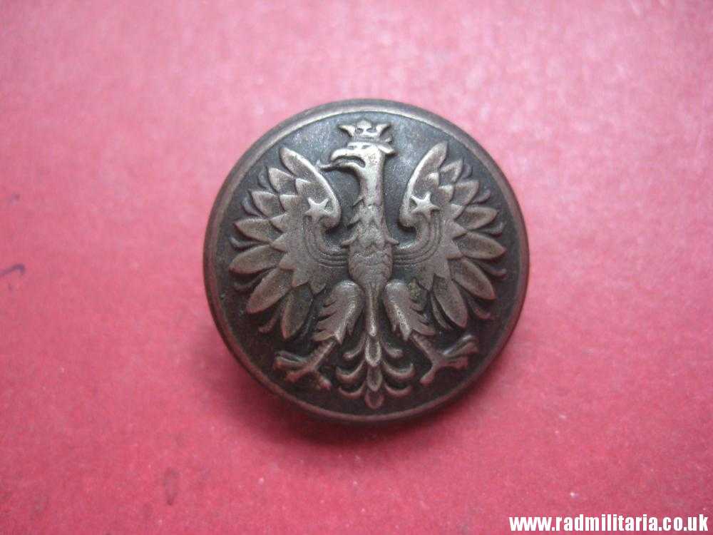 & WW2 Polish Army tunic BUTTON with EAGLE, Swiss made, RARE !!! - Image 2
