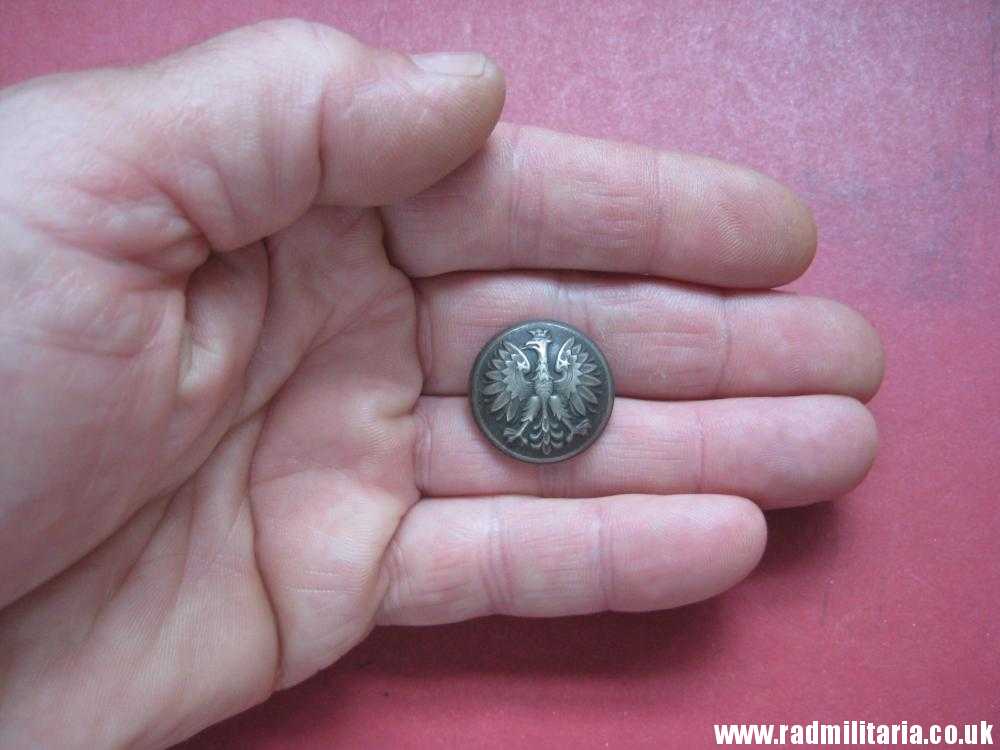 & WW2 Polish Army tunic BUTTON with EAGLE, Swiss made, RARE !!! - Image 8