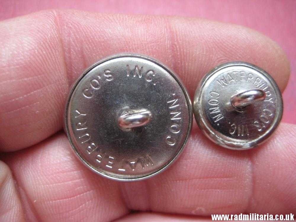 & Polish BUTTONS with EAGLE a Pair, made in USA - Waterbury CO's INC. CONN. - Image 6