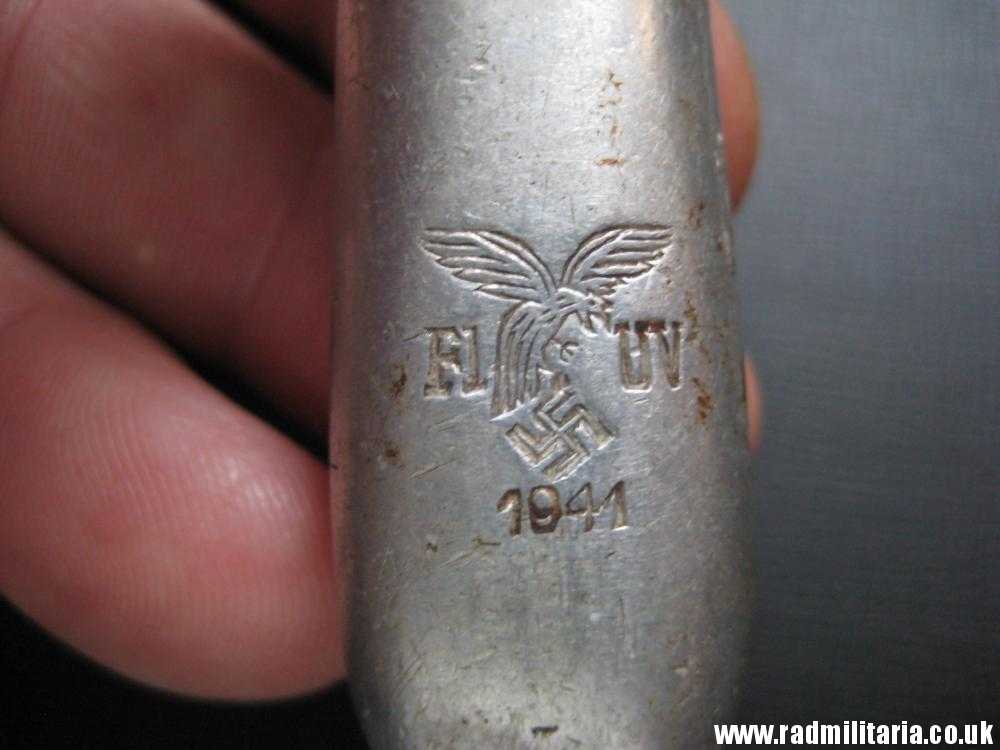 & WW2 original German BUTTER KNIFE with Luftwaffe Eagle Fl UV - 1941 in poor condition, as found. - Image 7