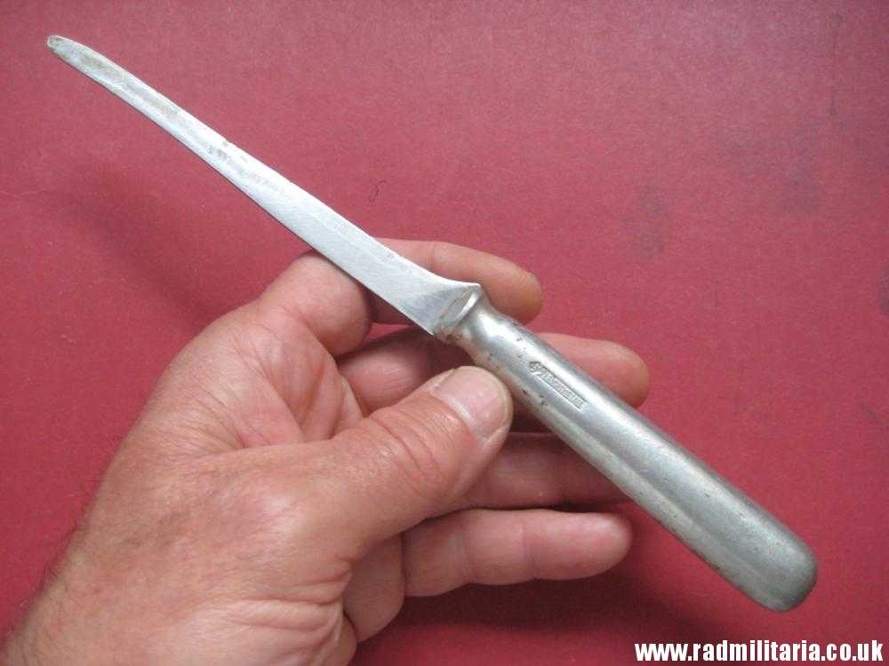 & WW2 original German BUTTER KNIFE with Luftwaffe Eagle Fl UV - 1941 in poor condition, as found. - Image 11