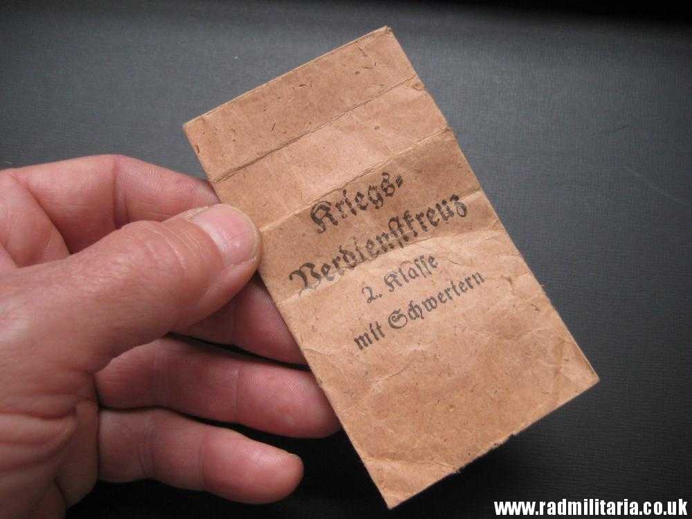 & War Merit Cross 2nd Class with Swords - PACKET OF ISSUE. Original KVK BAG, maker: HANS GNAD WIEN 62 - Image 13