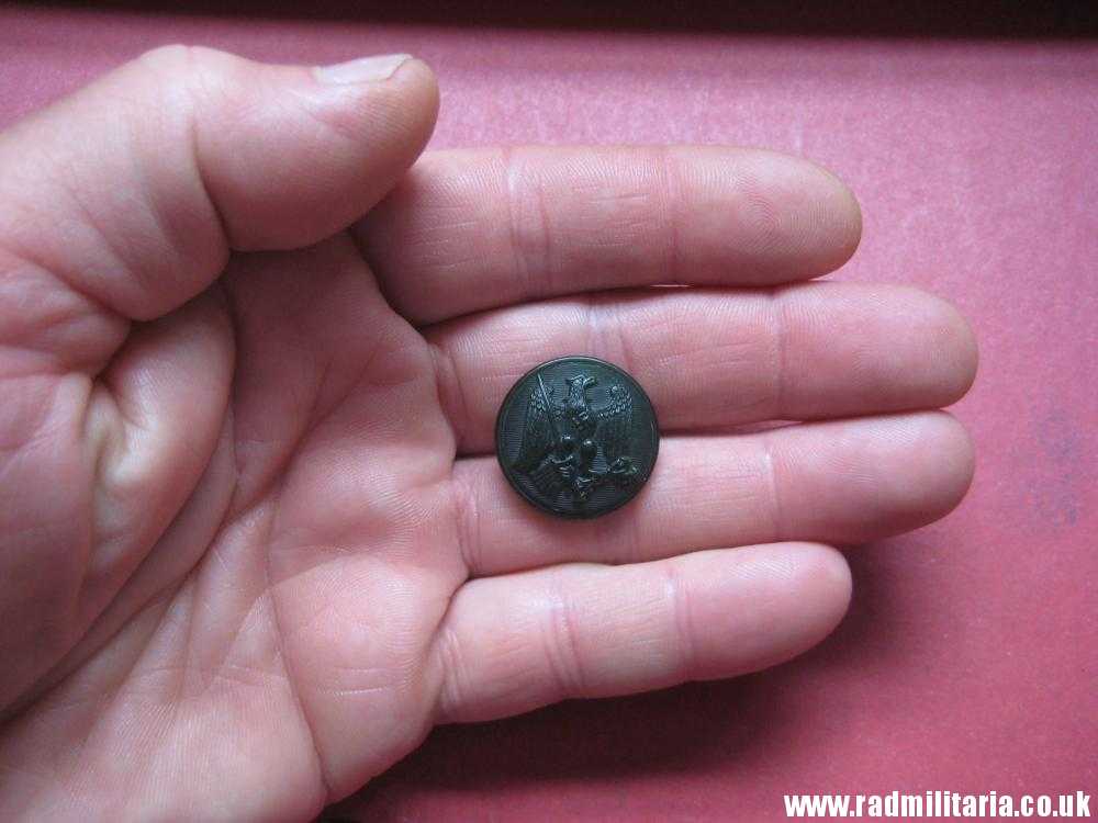 & WW2 German green bakelit forestry EAGLE BUTTON, rare !! - Image 8